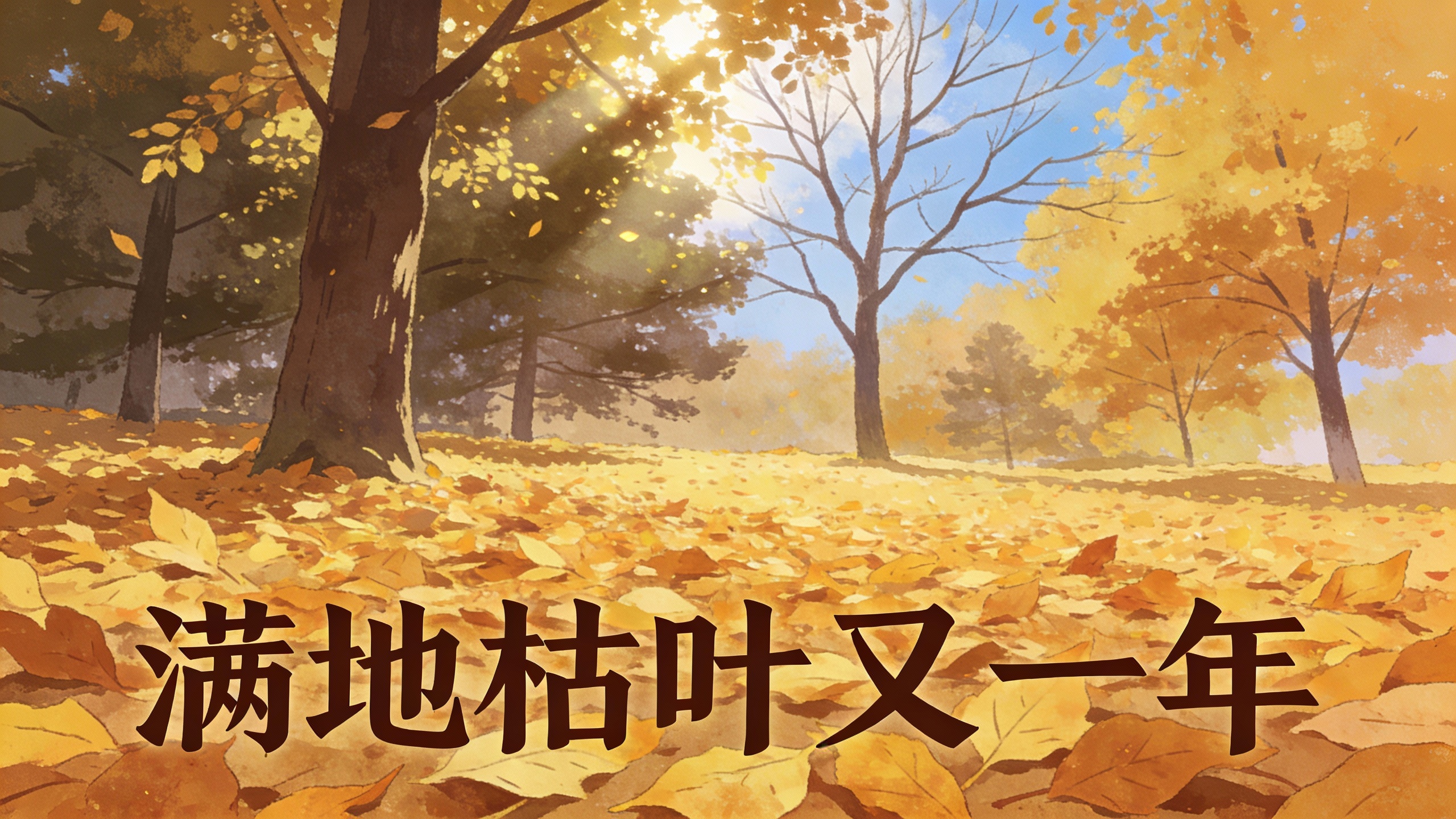 满地枯叶又一年